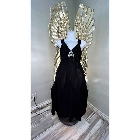 Lanvin Paris Ete Black Cocktail Party Dress Size 38 US 8 Alber Elbaz jewel - Picture 3 of 16